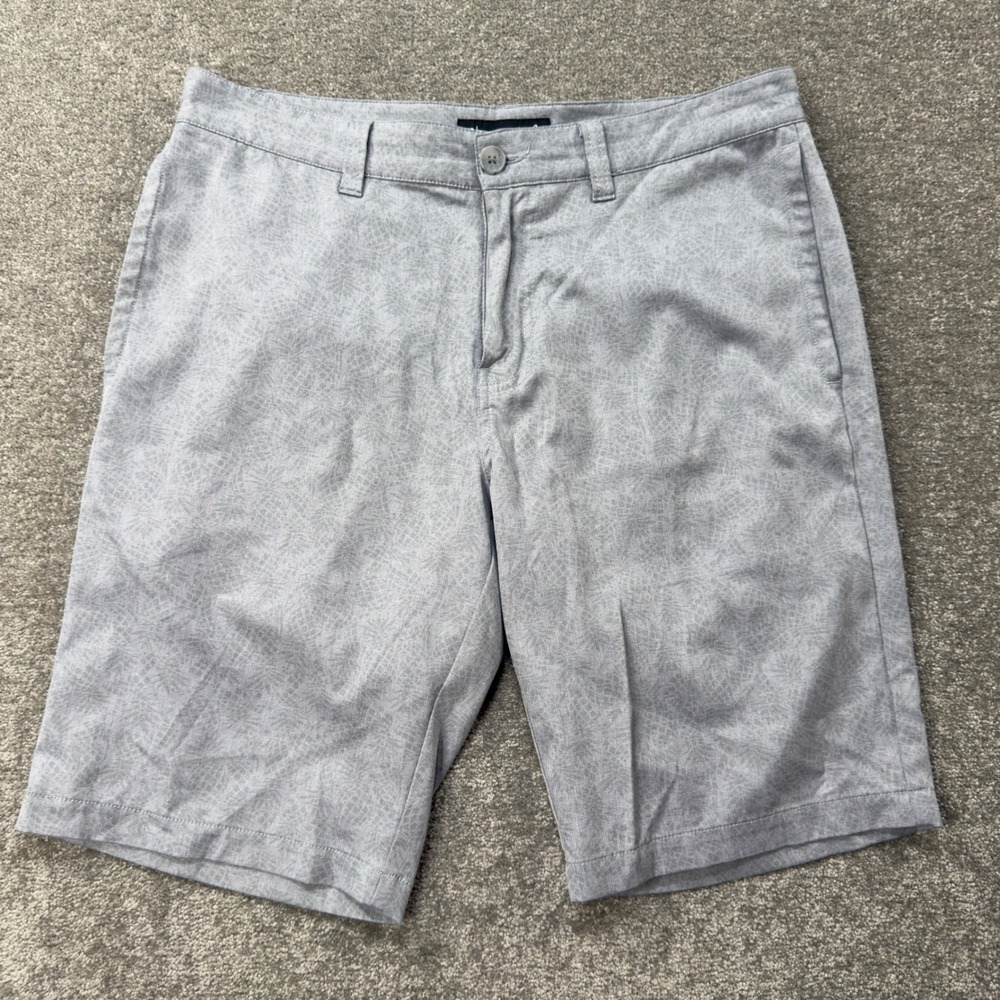 TravisMathew Golf‎ Shorts Mens 34 Grey Textured Performance Stretch 1MU346 01 21